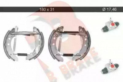 R BRAKE 79rbkt0002 -  Комплект тормозных колодок